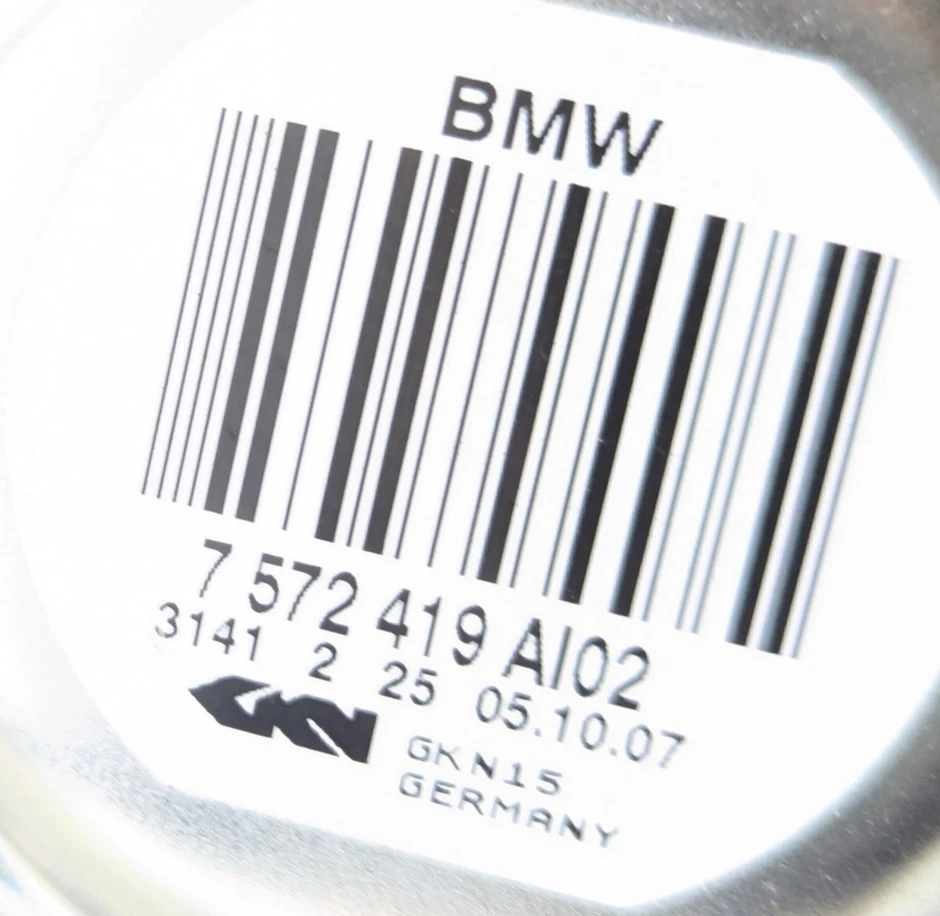 BMW 535xi E60 2008-2010 AWD conductor trasero izquierdo eje CV fabricante de equipos originales Foto 2 de 4