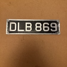 1957 DLB869 Bristol LD6B ECW Crosville Bus Coach Fleet Number Plate Sign Badge