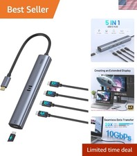High-Speed USB C Splitter with 10Gbps Transfer Speed & 4K Display - Durable Hub