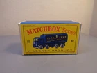 MATCHBOX LESNEY No 10C VINTAGE ORIGINAL BOX FOR SUGAR CONTAINER TRUCK NMINT