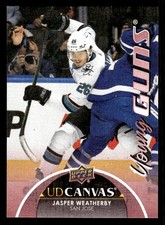 Jasper Weatherby 2021-22 Upper Deck Young Guns UD Canvas #C238 Sharks ESE QTY