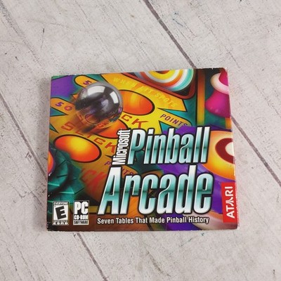 Vintage Microsoft Pinball Arcade PC CD-ROM Game Jewel Case Win 95 98 NT USED