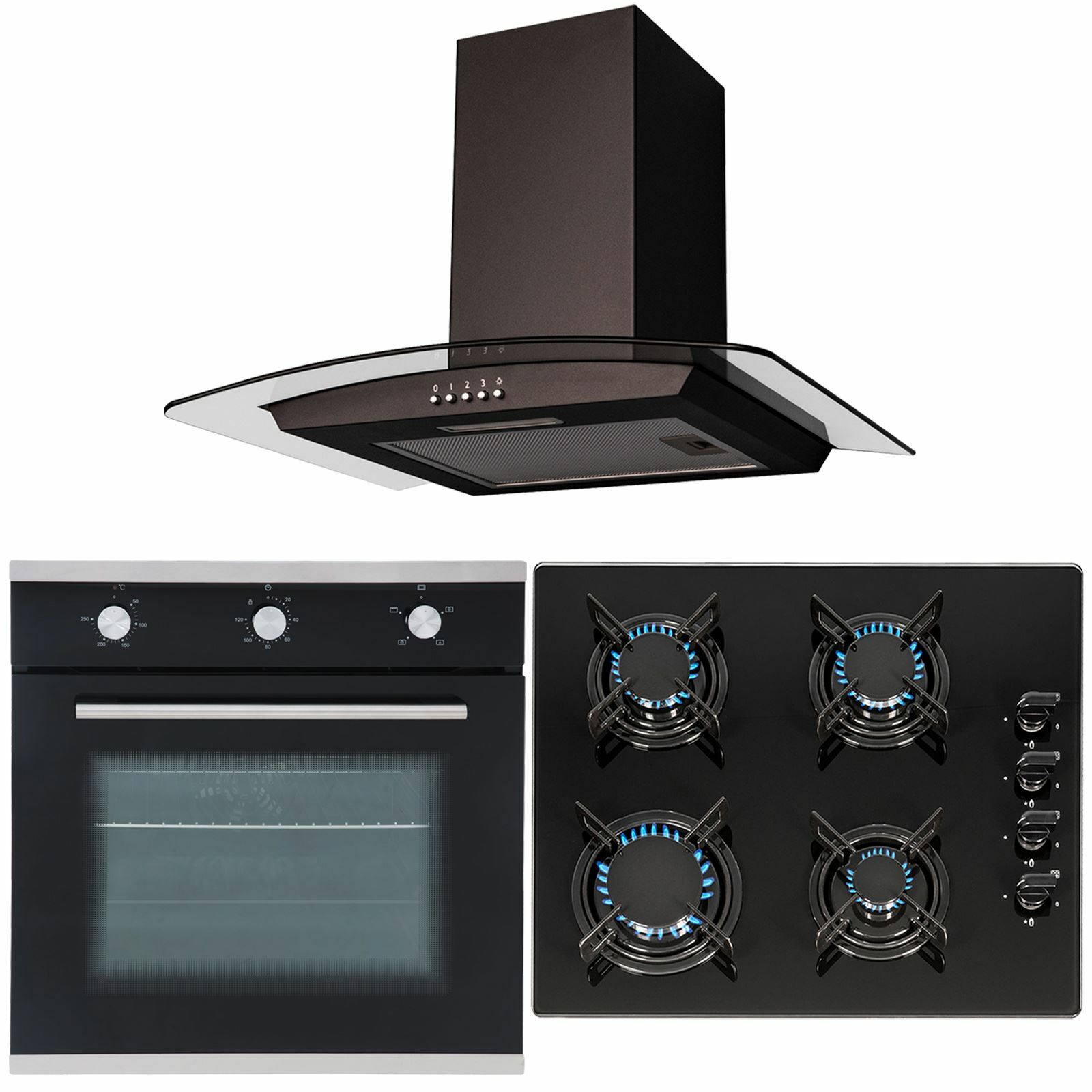 built in electric fan oven and hob