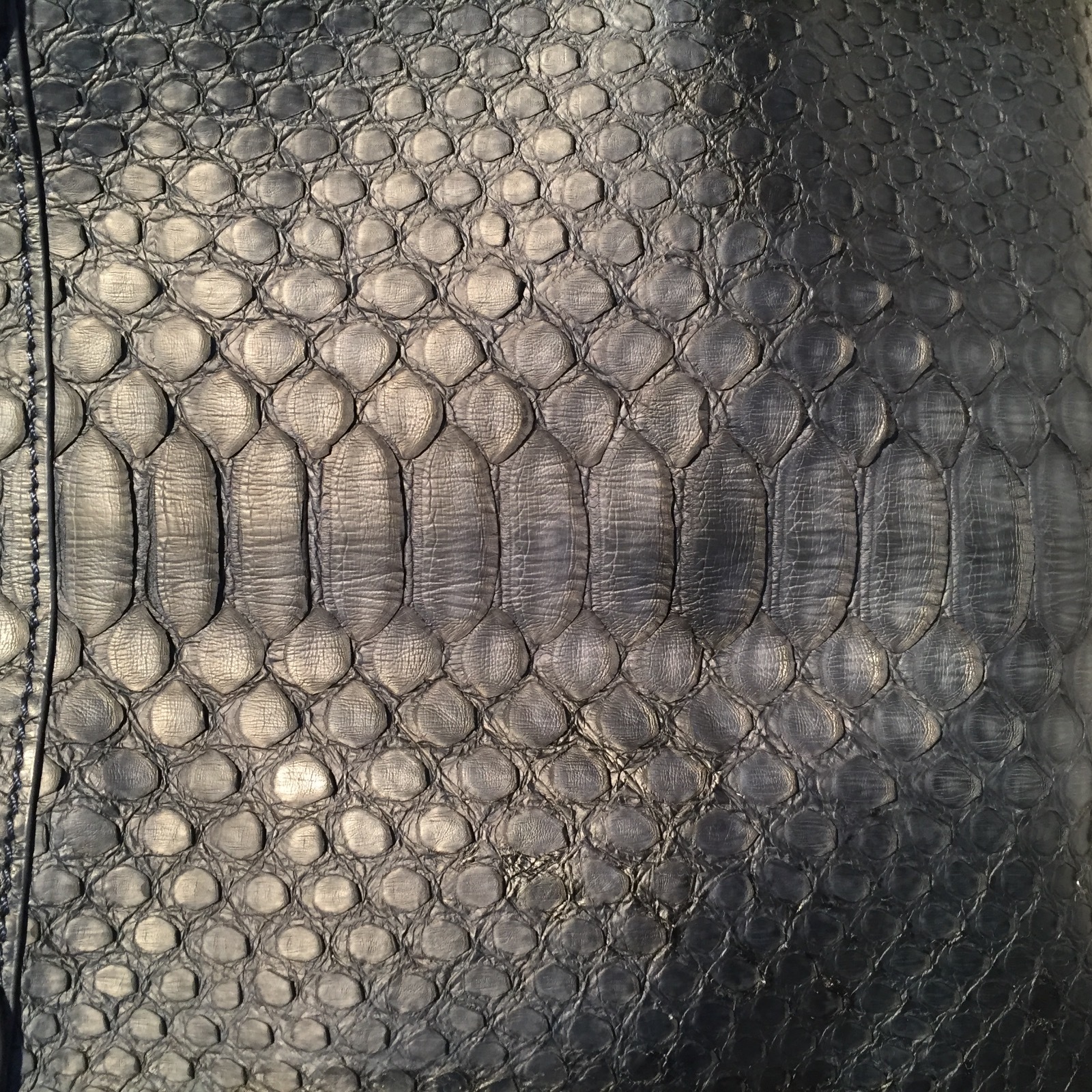 python navy handbag by robin rand exclusive - image 3