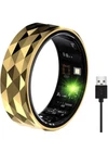 AI Smart Ring Health Tracker, IP65 Waterproof Monitor for ISO & Android No Fees