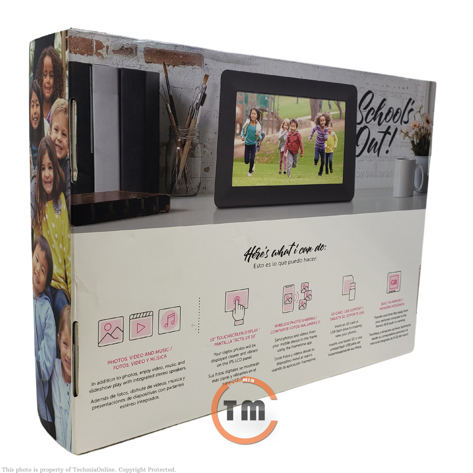 Aluratek 10" Digital Photo Frame With Touchscreen & AWDMPF110F - View #13