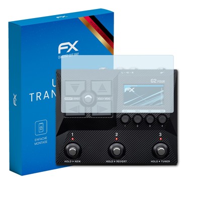 atFoliX 3x Displayschutzfolie für Zoom G2 Four Schutzfolie klar Folie