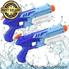 Water Guns for Kids 2 Pack Super Soaker Water Blaster Squirt Gun 300CC Water Fun