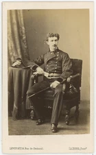 Military CDV circa 1865. Portrait of a Sailor by Levitsky in Paris.