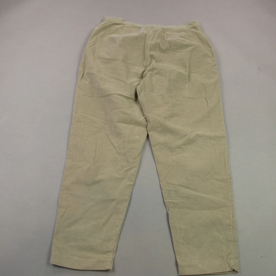 Pantalones J Jill Mujer 16 Petite Pierna Recta Recta Exterior Pana Chino Tostado Foto 4 de 4