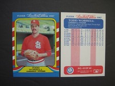 TODD WORRELL CARDS Your Pick TOPPS Fleer Donruss Leaf Rookie Up Deck 1986-87-93