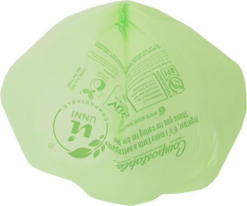 Compostable Bags 2.6 Gallon 100 Count Small Kitchen Food Waste Bin Certified - Picture 4 of 6