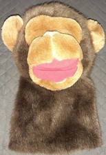 Rare Vintage Dakin 1994 10.5" Monkey Hand Puppet Stuffed Plush Toy Doll NWOT