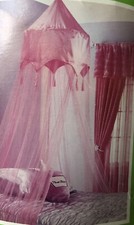 NEW Pink Princess Bed Or Crib Canopy With Tassels