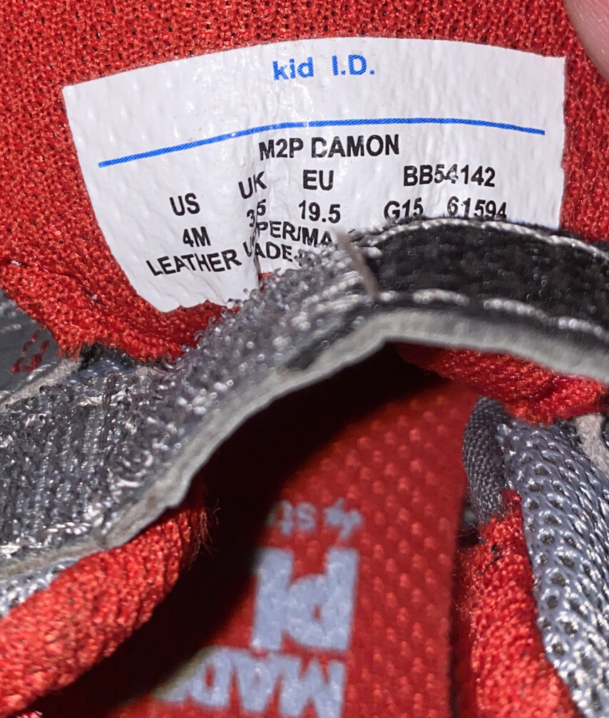 Boys Toddler Stride Rite M2P Damon Made 2 Play Red And Gray Shoes