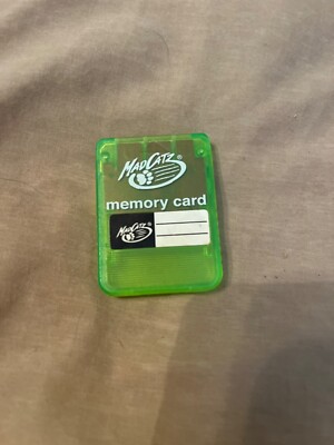 Mad Catz Memory Card PS1 - Neon Green Playstation One