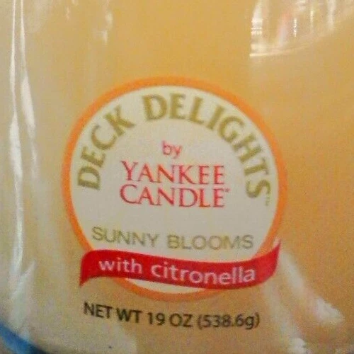 Yankee Candle Sunny Blooms w/Citronella RETIRED 2002 19oz Jar Extremely RARE New - Image 3 of 4