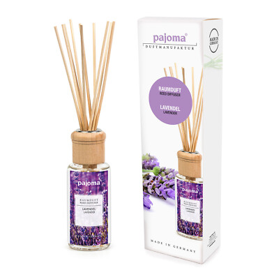pajoma  Raumduft 100 ml + Duftstäbchen, Lavendel | Premium Lufterfrischer