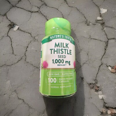 Nature's Truth MILK THISTLE Seed Extract 1000mg 100 capsules ^