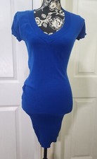 Blue Cobalt Short Sleeve Sweater Dress 8