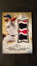 Edwin Escobar 2015 Topps Triple Threads Jersey Patch #UJR-EEE Red Sox 5/9