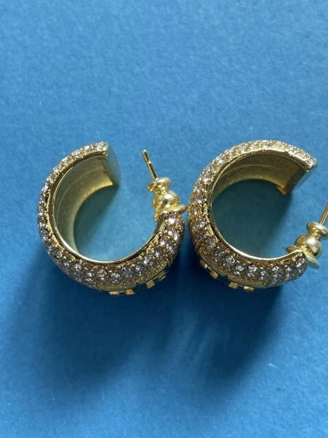 Brincos femininos elegantes folheados a ouro Givenchy charmosos gota - Imagem 3 de 4