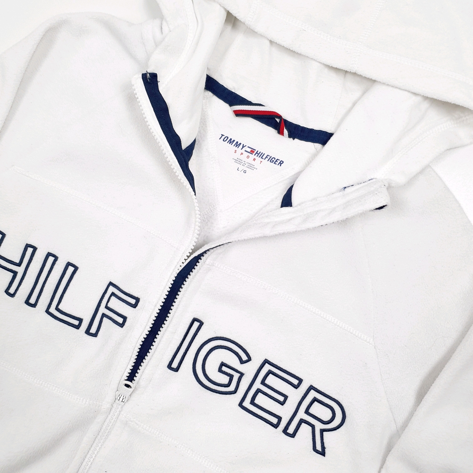 Mens TOMMY HILFIGER Polyester Full Zip Fleece Jumper M image 2