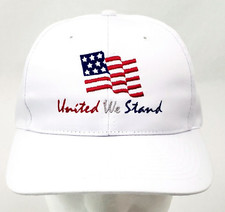 United We Stand Hat White Snapback USA American Flag Patriot MAGA Adjustable Cap