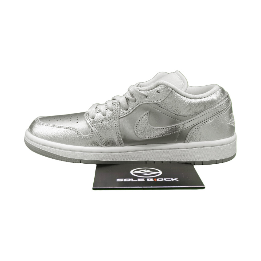 Size 9 - Air Jordan 1 SE Low Metallic Silver W for sale online | eBay