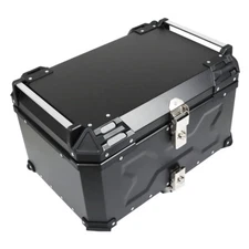 Aluminum Trunk 65L Motorcycle Top Case Waterproof Luggage Storage Tour Tail Box