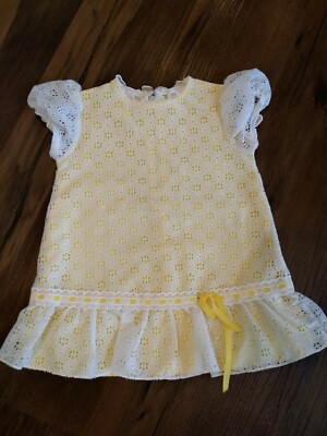 Vintage White Lace Yellow Ribbon Toddle Time JcPenney Girls Dress Size 4 | eBay Vintage White Lace Yellow Ribbon Toddle Time JcPenney Girls Dress Size 4 | eBay