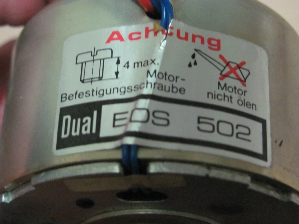 VTG DUAL EDS 502 MOTOR FOR DUAL CS 607/617Q/627Q/628 TURNTABLES REPLACEMENT PART - Image 2 of 4