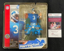 Joey Harrington Signed & Inscribed Detroit Lions McFarlane Figure JSA COA