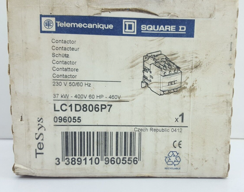 Telemecanique LC1 D806P7 Contacteur 230V 50/60 Hz 125A - Photo 20 sur 21