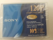 Lot of 2 Sony 4Gb. computer grade data cartridge. 120m DDS2