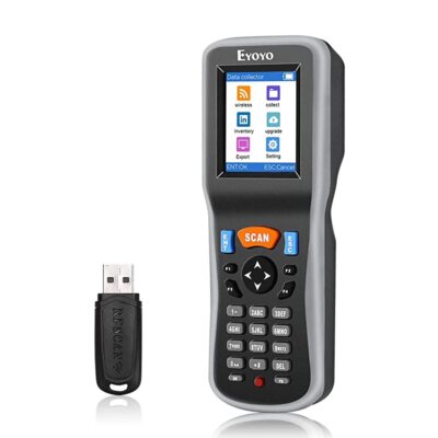 Eyoyo Inventory Scanner, Portable 1D Wireless Barcode Scanner Data Collector