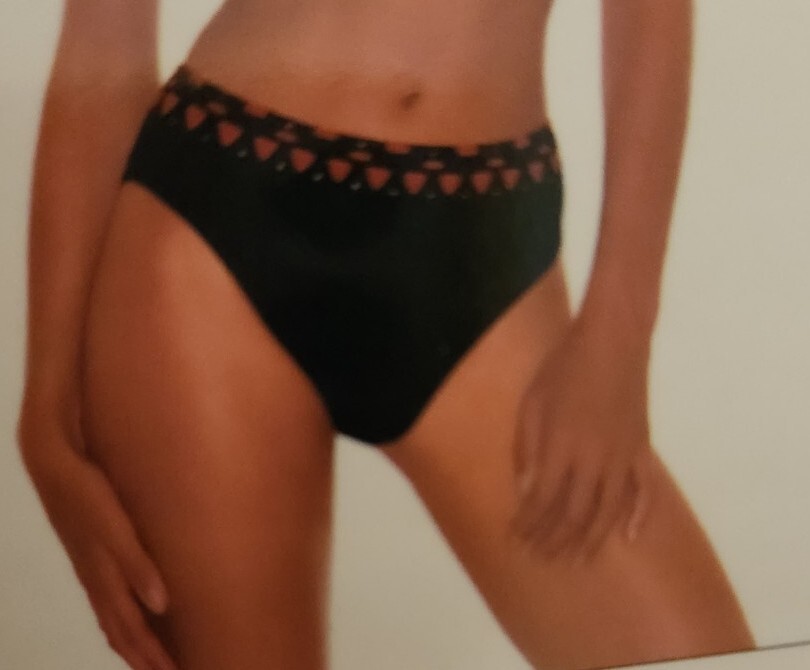 De Colección Little Kiss Negro Talla 14 Bikini Traje De Baño Pantalones Hecho en España