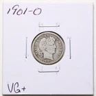 1901-O 10C Barber Liberty Head Dime in VG+ Condition #RK051