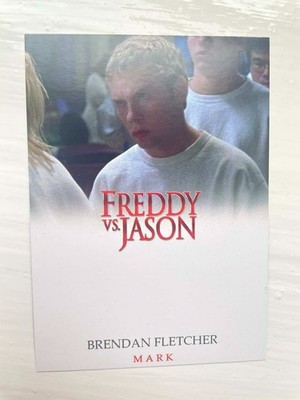 Freddy Vs Jason Autogramm Sammelkarte Brendan Fletcher Mark LEER