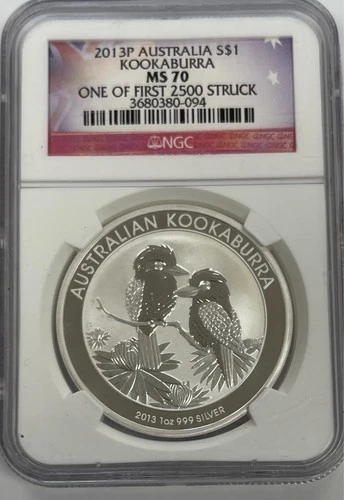 2013 P Australia Koala 1 OZ Silver NGC MS70