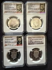 Kennedy Half Dollar Silver NGC PF70 Ultra Cameo Set 2010, 2012, 2014