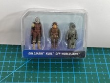 3 PIEZAS STAR WARS Micro Galaxy Squadron Figuras DIN DJARIN / KUIIL / OFF-WORLD JAWA