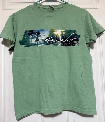 Key West Florida Crazy Shirts Key Lime Dyed Womens Size Large Shirt Vintage