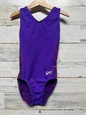 GK Purple Sleeveless Leotard - Dancewear - Girls Size Child's Large - Very Good