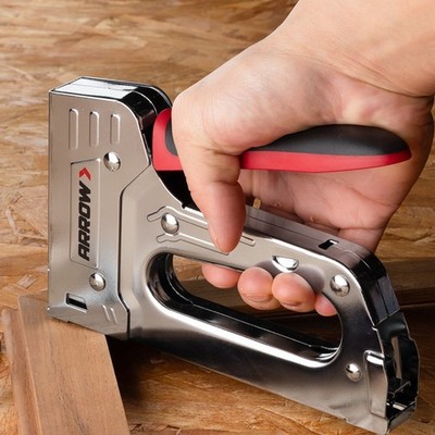 Arrow Heavy Duty Manual Stapler Staple Gun Kit 3750PC T50 1/4'' 3/8'' 1/2'' Staples