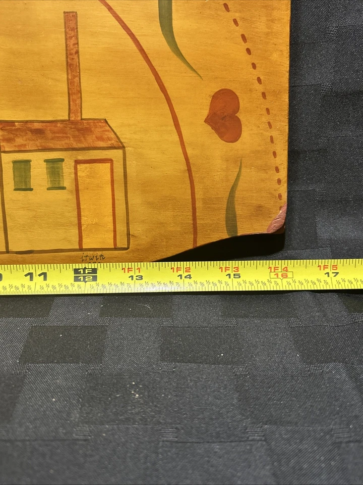 Hand Painted Wooden Welcome Sign Signed: Irwin 1982 - Image 4 of 4