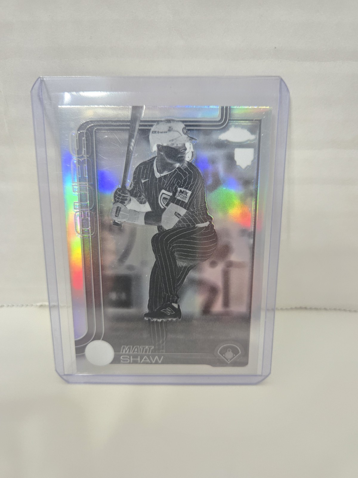 2025 Topps Chrome - Matt Shaw #219 Negative Refractor (RC)