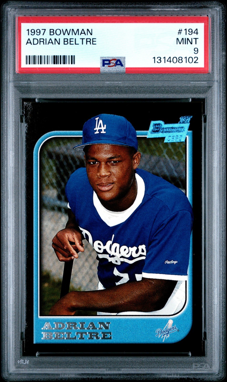 1997 Bowman #194 Adrian Beltre PSA 9