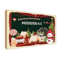 Holzschild 20X30 Cm Weihnachten Nidderau Deko Geschenk Holz Schild