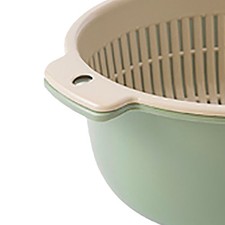 Fruits Vegetables Washing Basket Round Double Layer Kitchen Strainer Coland HEN